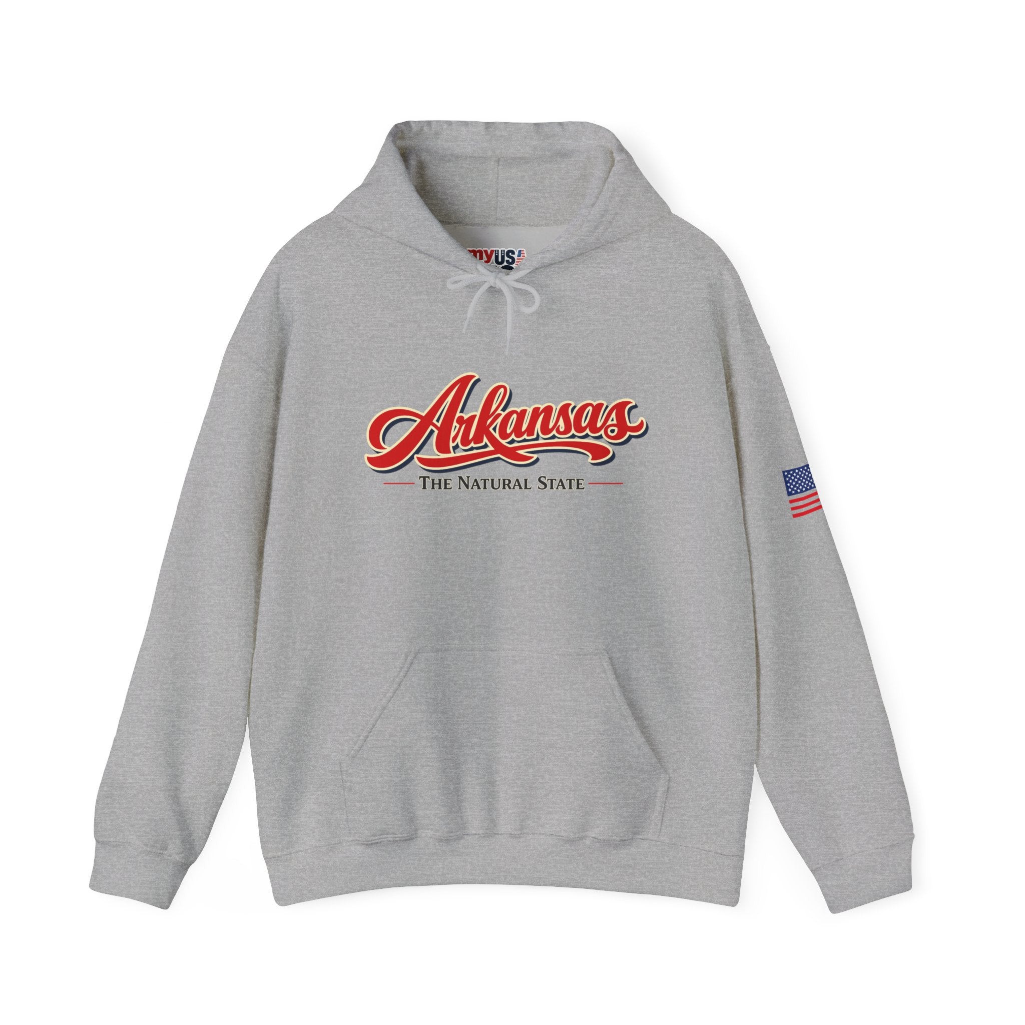 Arkansas The Natural State Heavy Blend Hooded Sweatshirt