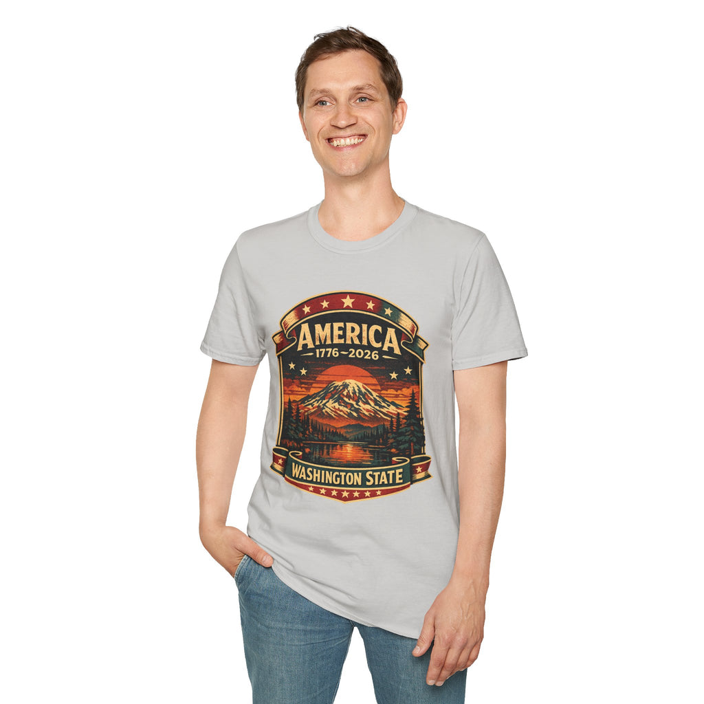 America 250 - Washington State Vintage T-Shirt
