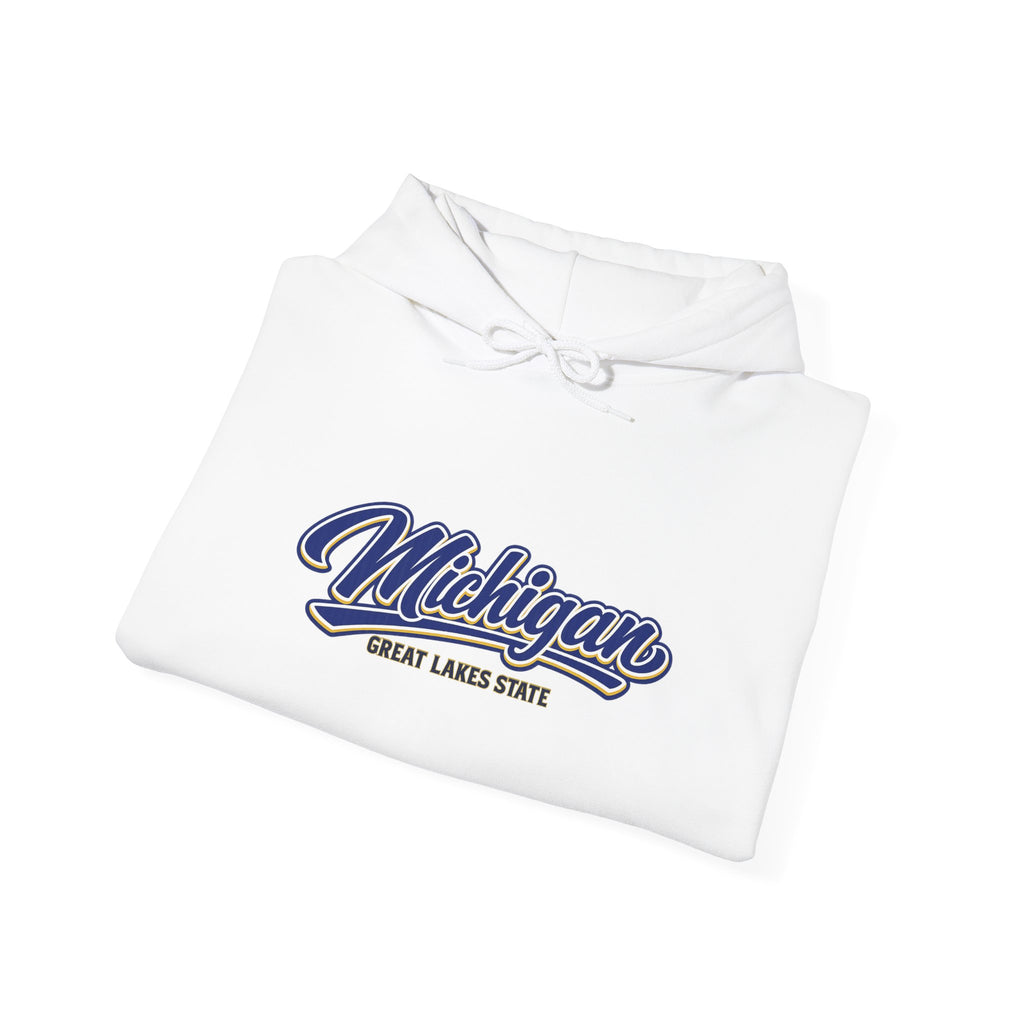 Michigan Great Lakes State Heavy Blend Hooded Sweatshirt