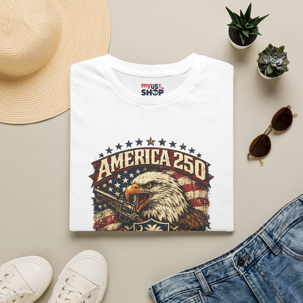 T-Shirt — America 250 South Carolina Vintage Eagle Patriotic Tee