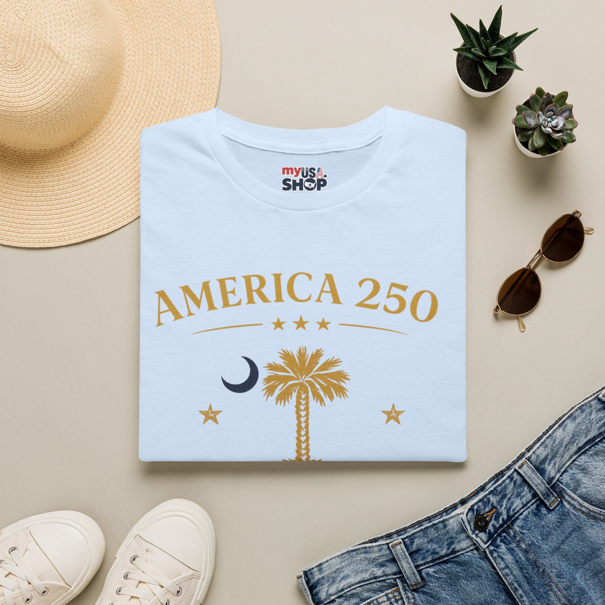 America 250 South Carolina T-Shirt 1776 - 2026 Celebration Tee