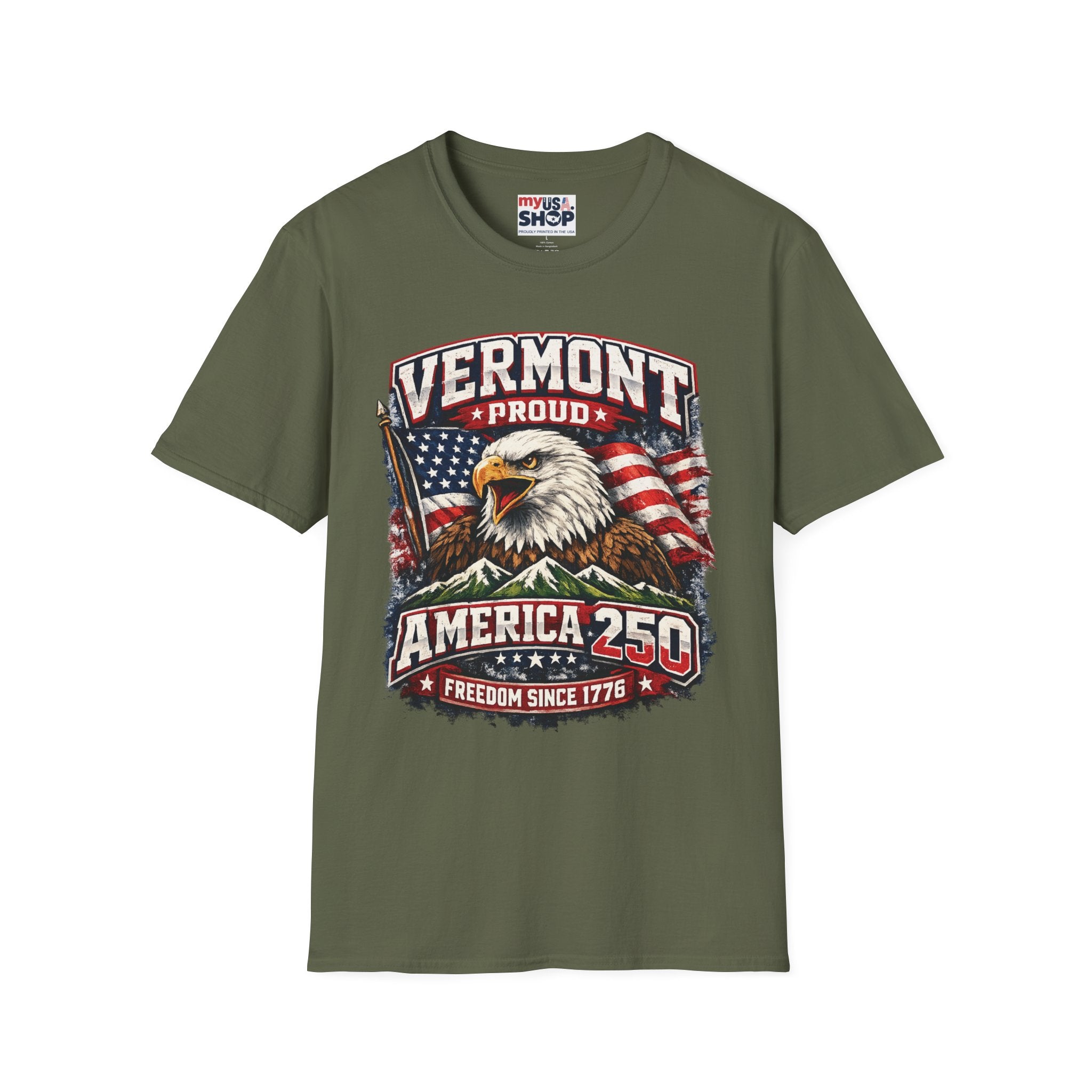 America 250 – Vermont Proud Freedom Since 1776 Vintage Tee Design