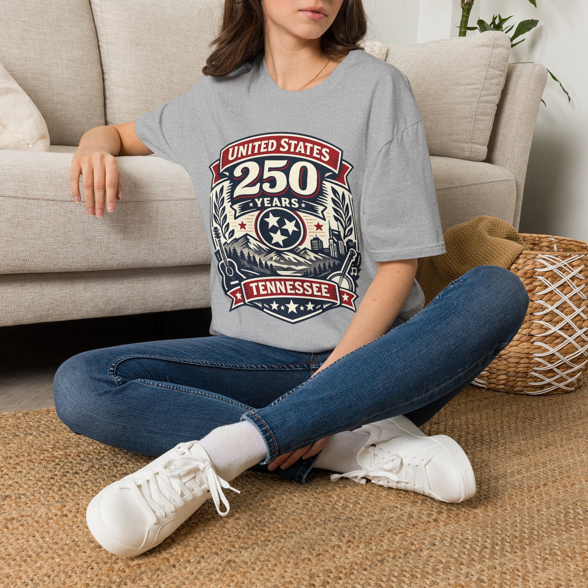 America 250 Tennessee T-Shirt — United States 250 Years Heritage Graphic Tee