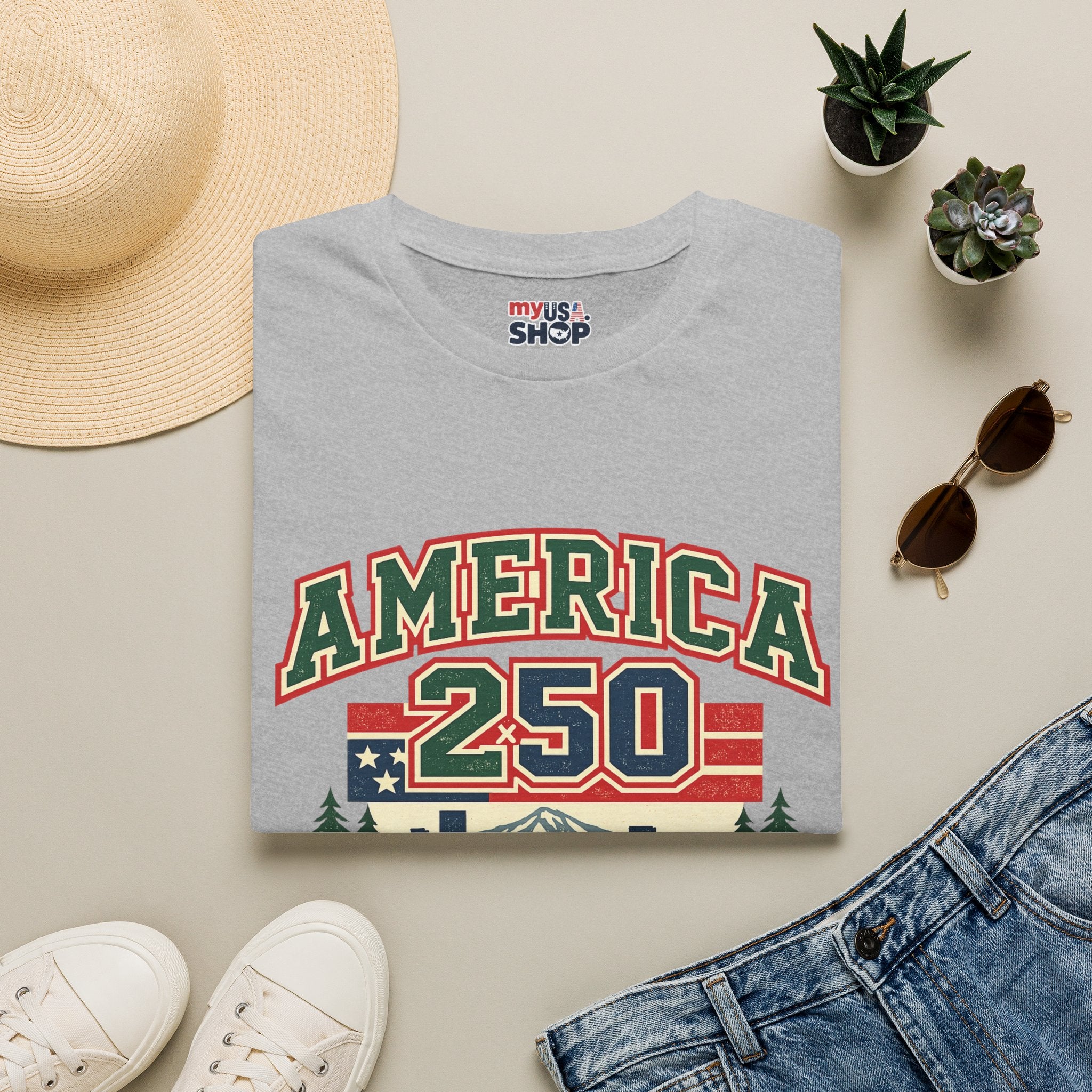 America 250 Shirt — Oregon Retro Collegiate Northwest Graphic Tee