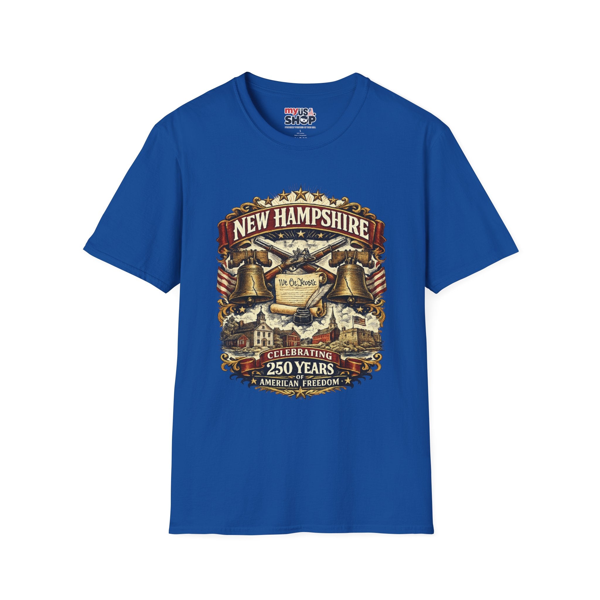 America 250 New Hampshire Heritage T-Shirt — We the People 250th Anniversary Vintage