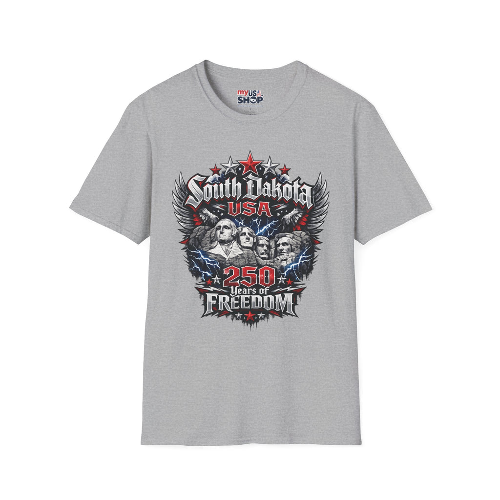 America 250 South Dakota Shirt — Freedom Anniversary Patriotic Graphic Tee