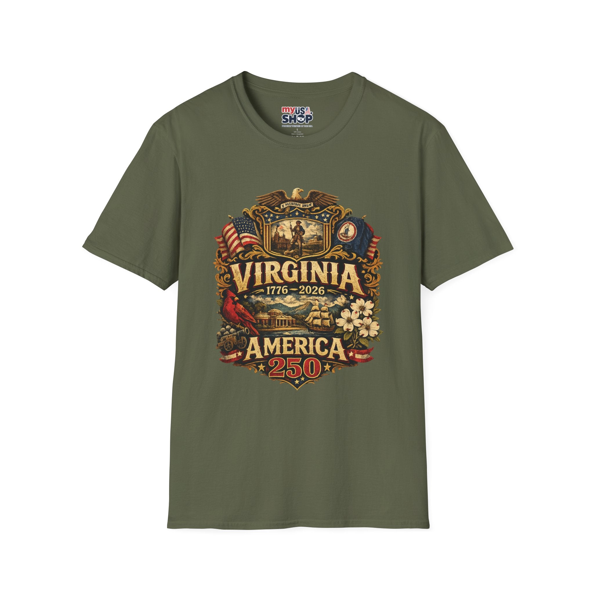 America 250 Co Virginia 250th Anniversary T-Shirt - Commemorative State Pride Tee