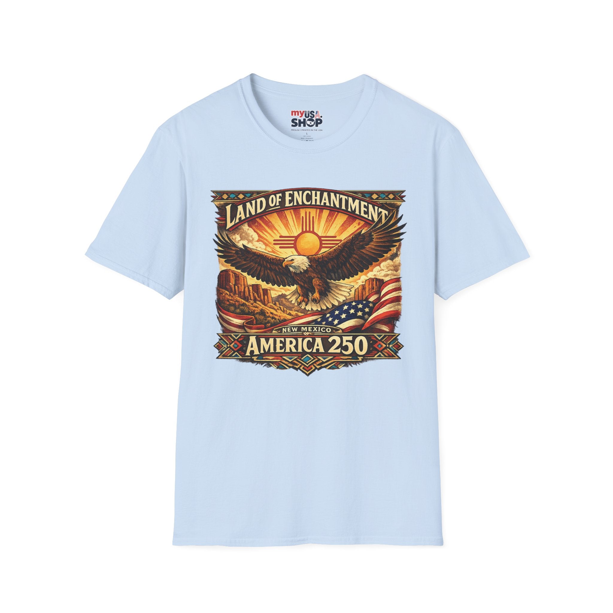 America 250 Land of Enchantment Eagle — New Mexico Patriotic Graphic Tee
