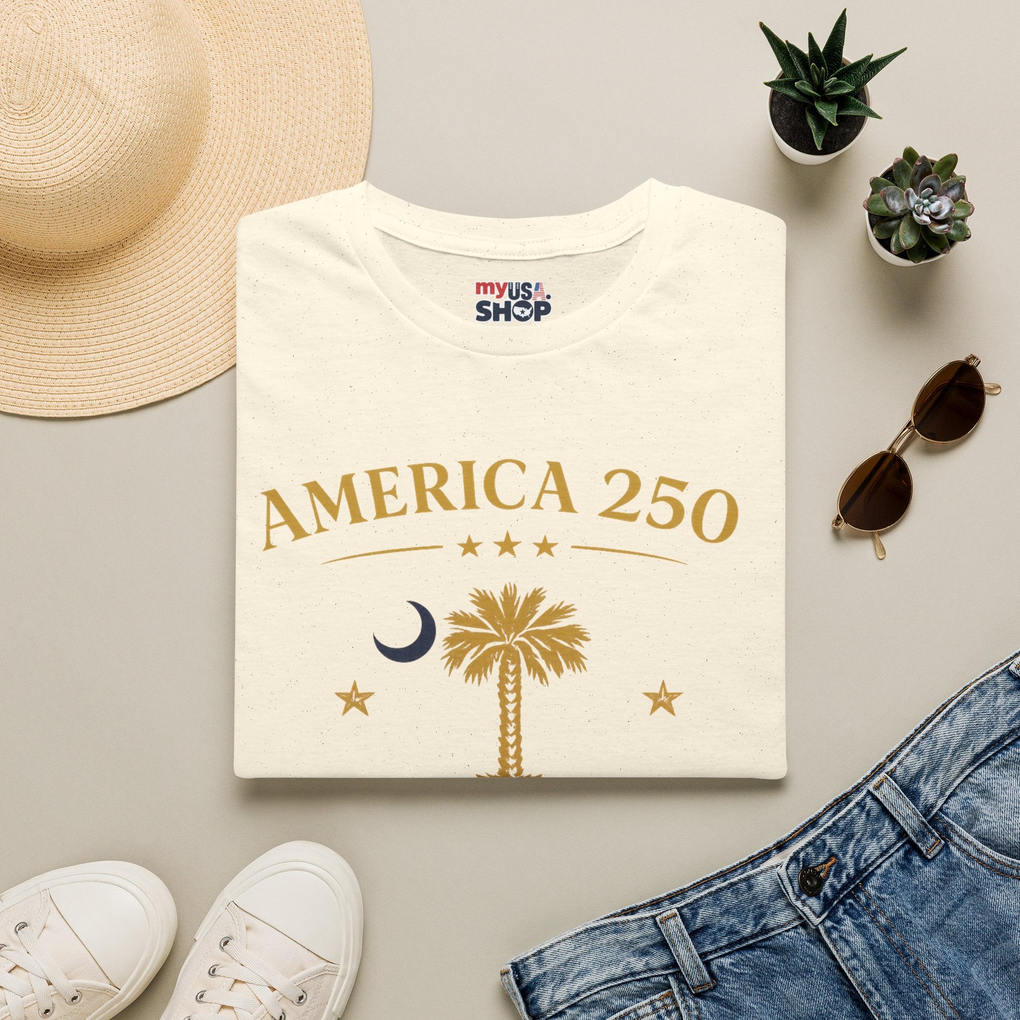 America 250 South Carolina T-Shirt 1776 - 2026 Celebration Tee