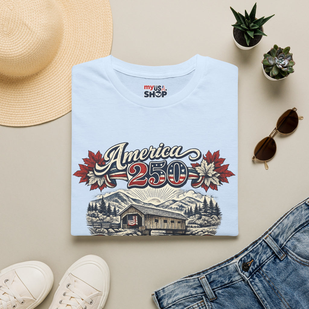 America 250 – Vermont 250 Years of American Spirit Vintage Tee Design
