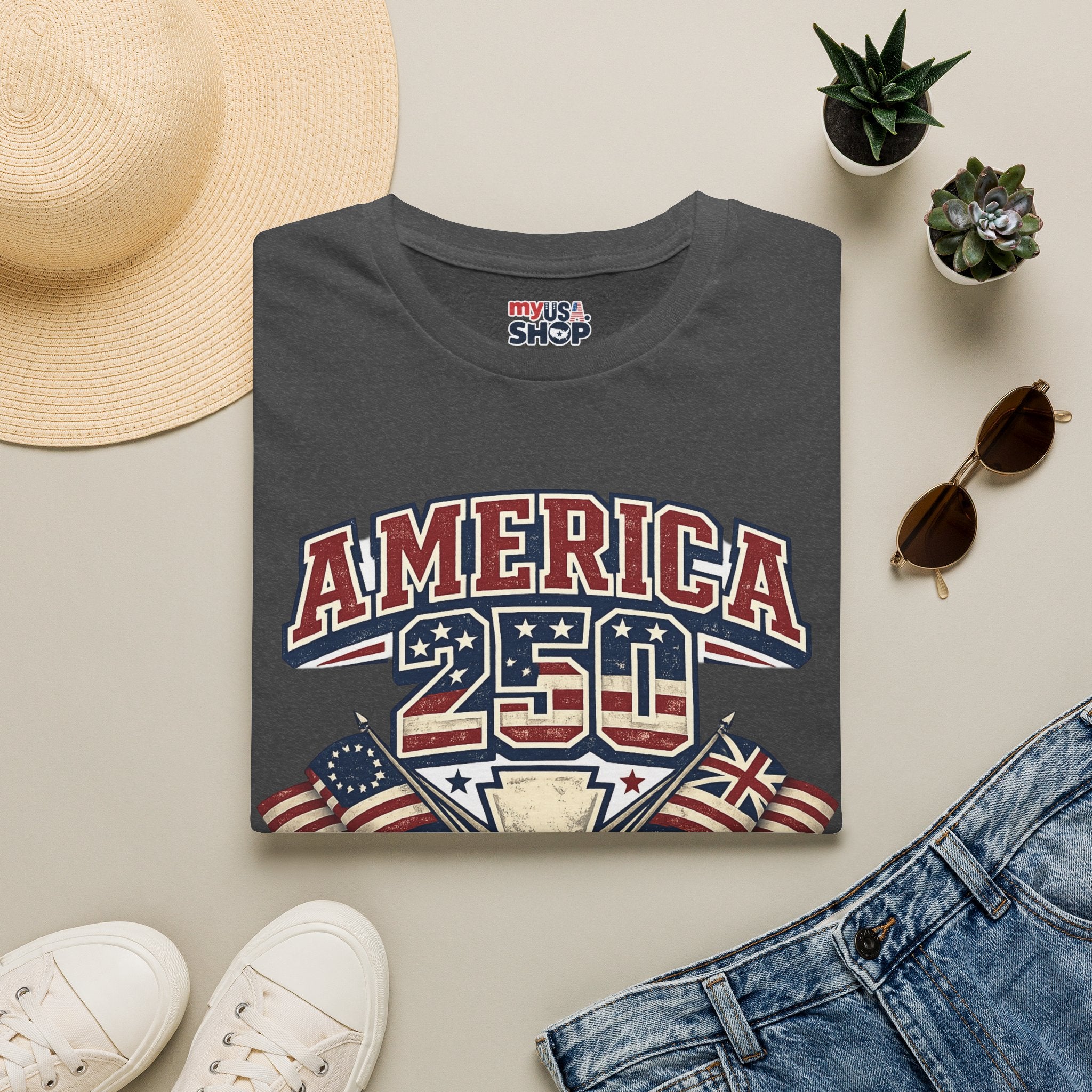Pennsylvania America 250 Shirt — Retro Patriotic Varsity Graphic Tee