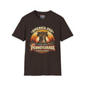 Pennsylvania America 250 Shirt — Retro Sunset Liberty Bell Graphic Tee