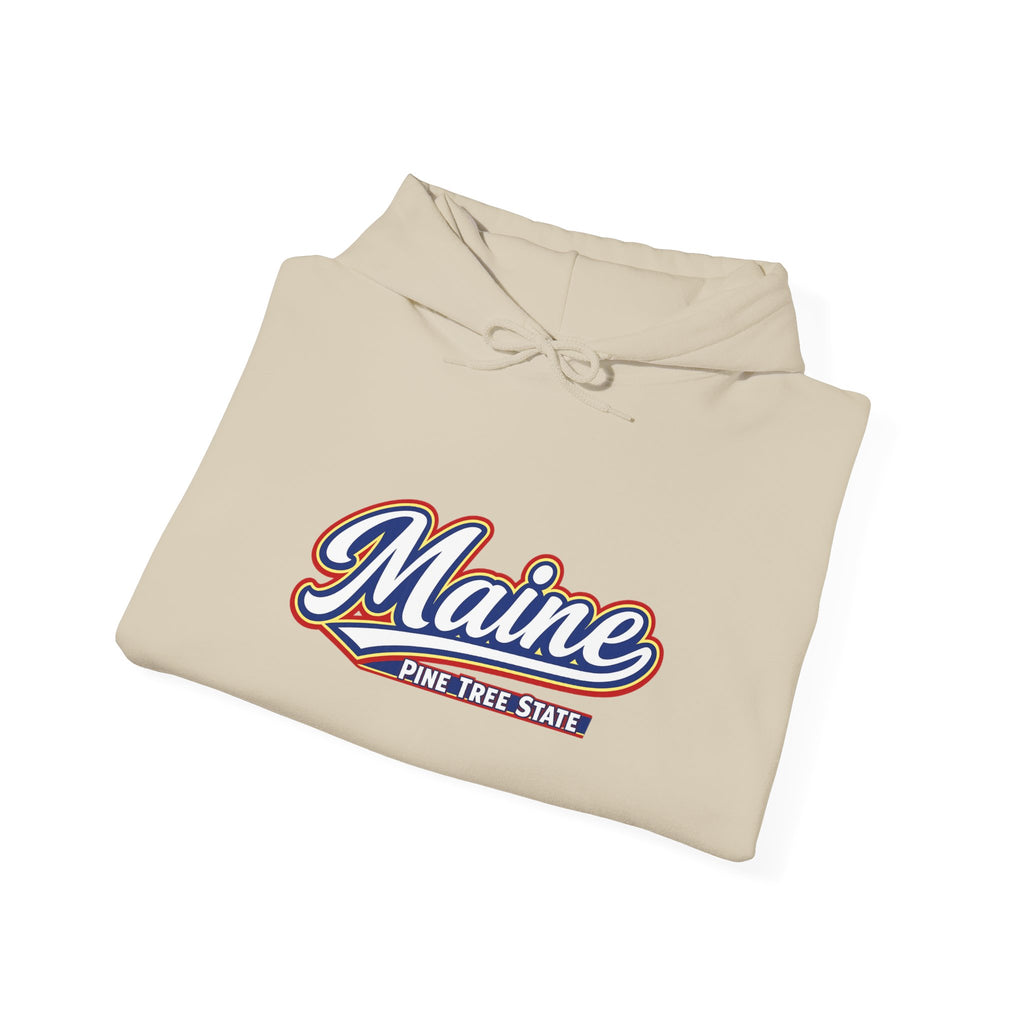 Maine Pine Tree State Heavy Blend Hooded Sweatshirt