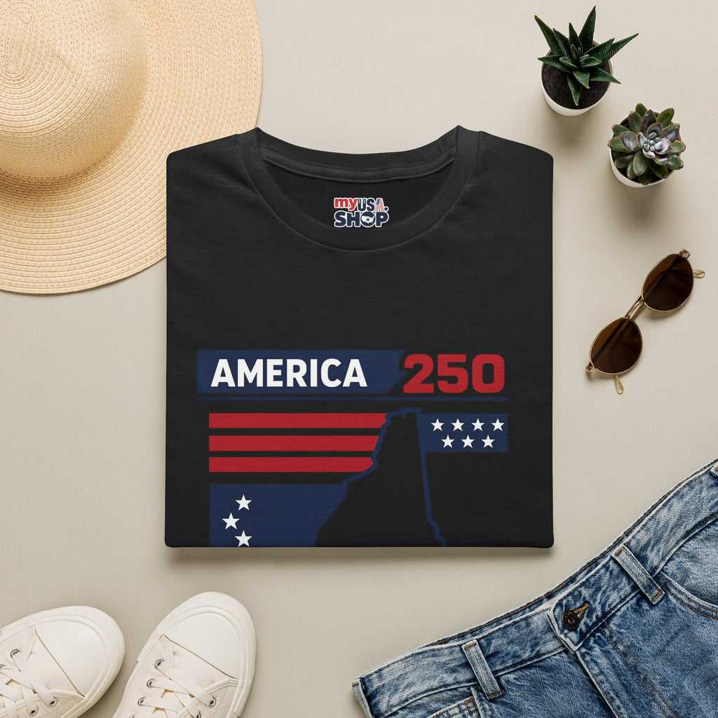 America 250 x New Hampshire Map