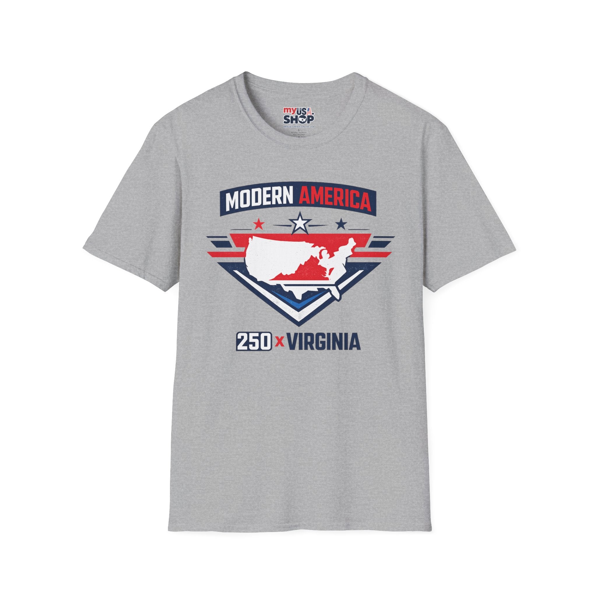 America 250 Virginia T‑Shirt — Patriotic USA State Graphic Tee