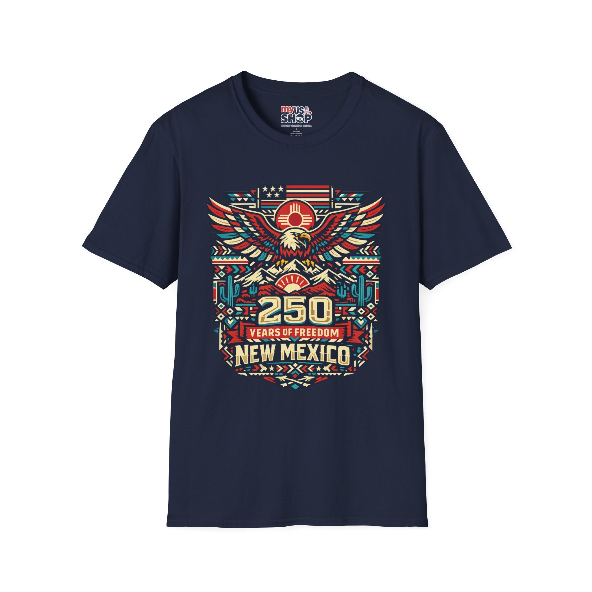 America 250 x New Mexico 250th Anniversary Eagle — State Pride Patriotic