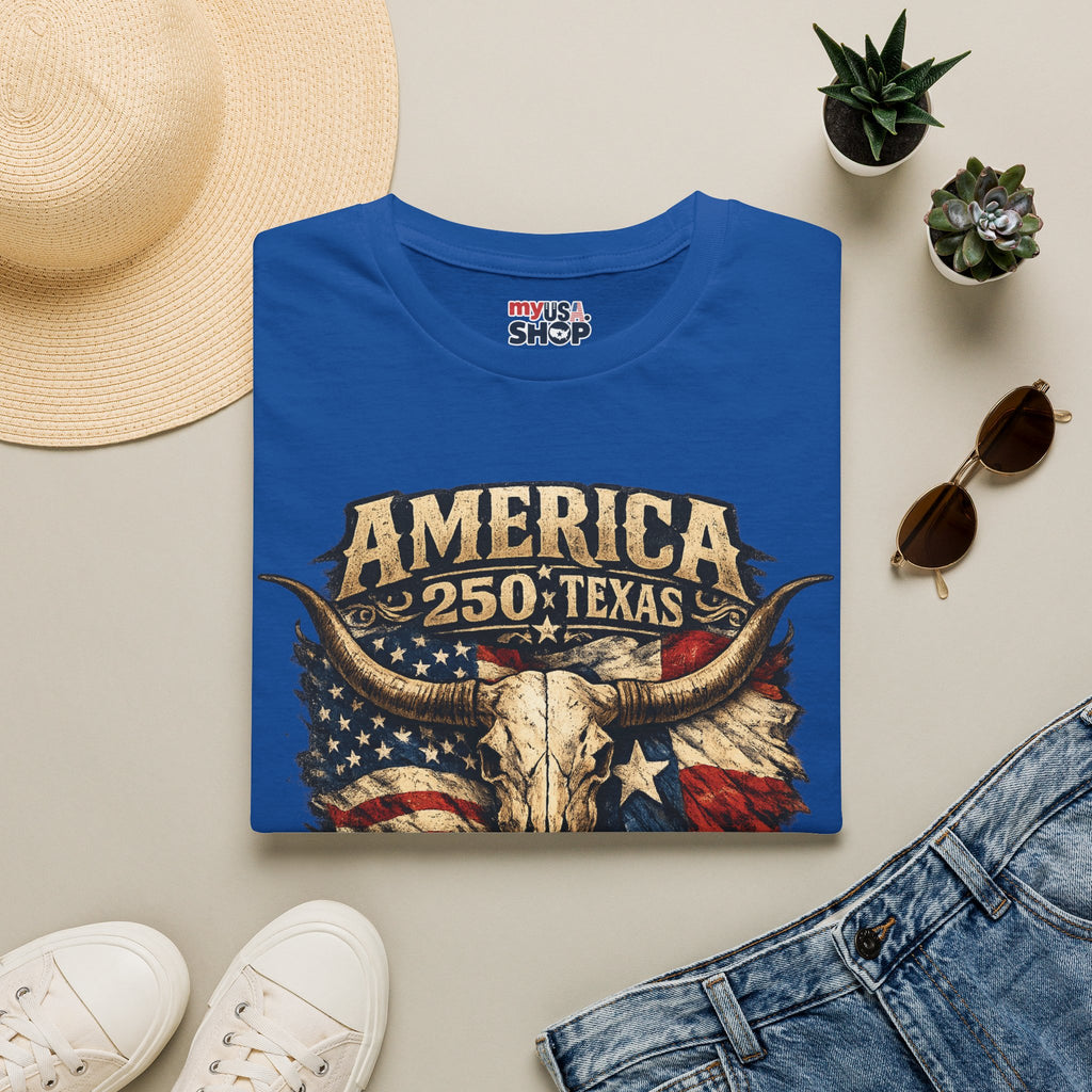 America 250 Texas Shirt — Liberty & Legacy Western Graphic Tee