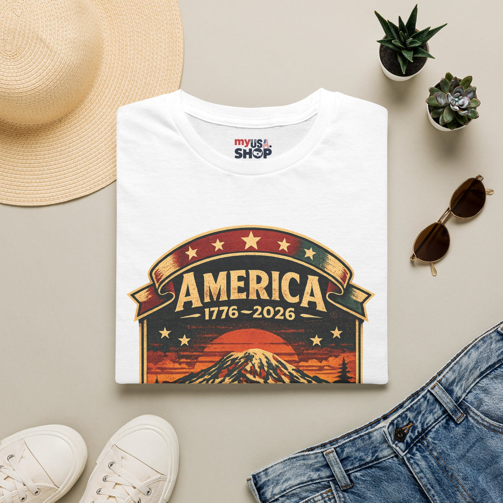 America 250 - Washington State Vintage T-Shirt