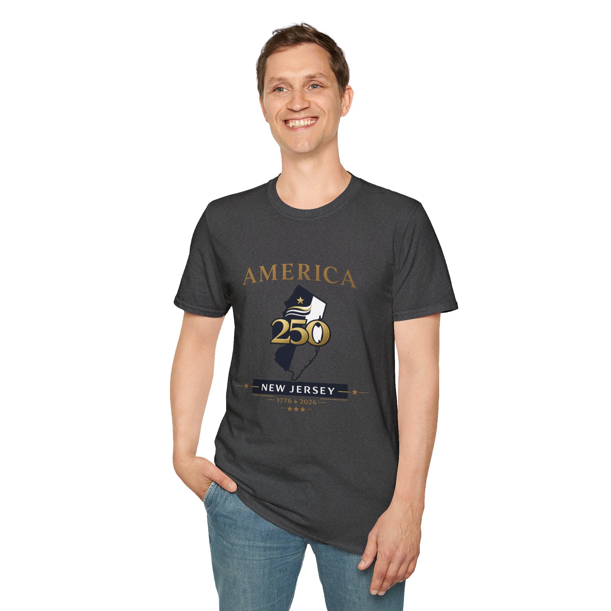 America 250 x New Jersey— Golden Map