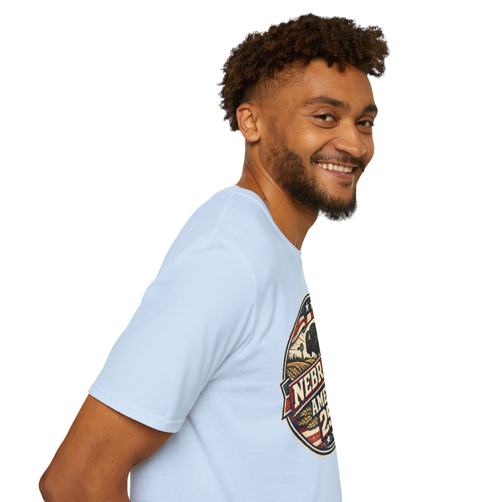 Nebraska Buffalo Retro T-Shirt — America 250 Vintage State Pride Tee