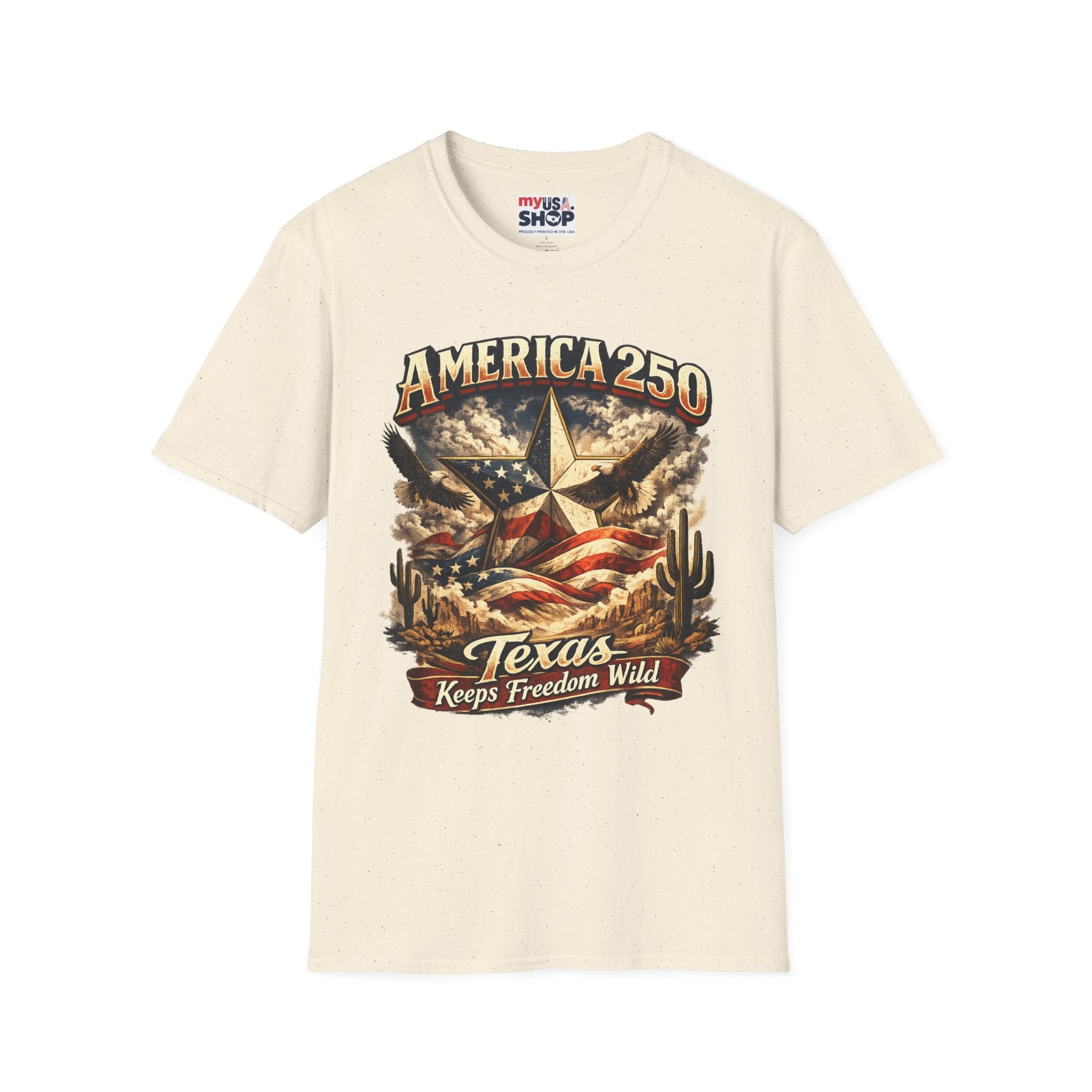 America 250 Texas Shirt — Texas Keeps Freedom Wild Patriotic Tee