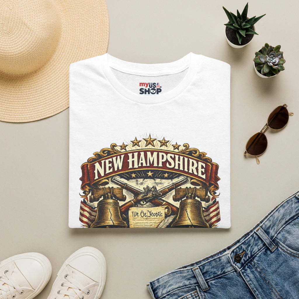America 250 New Hampshire Heritage T-Shirt — We the People 250th Anniversary Vintage