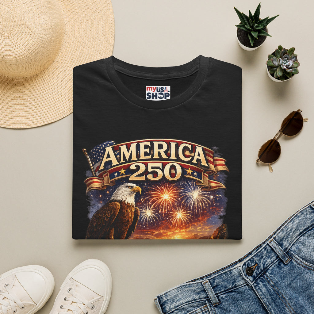 America 250 Eagle Fireworks T-Shirt