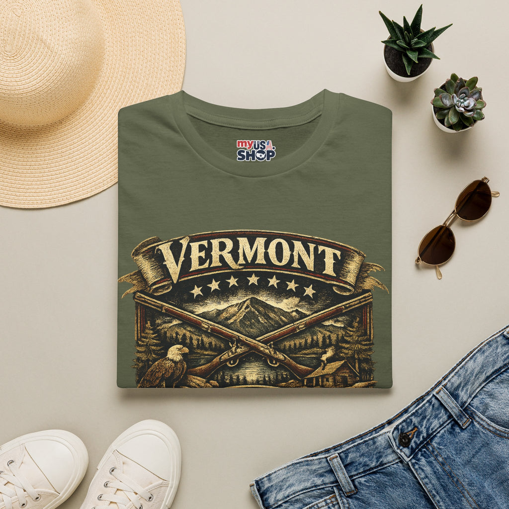 America 250 – Vermont Freedom Heritage Vintage Tee Design