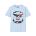 Westside Liberty Club T-Shirt — Patriotic Eagle America 250 Graphic Tee