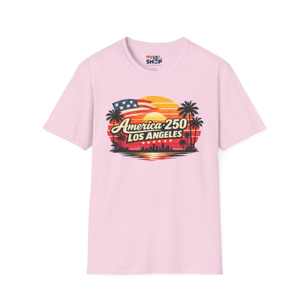 America 250 Los Angeles Retro Sunset California Tee