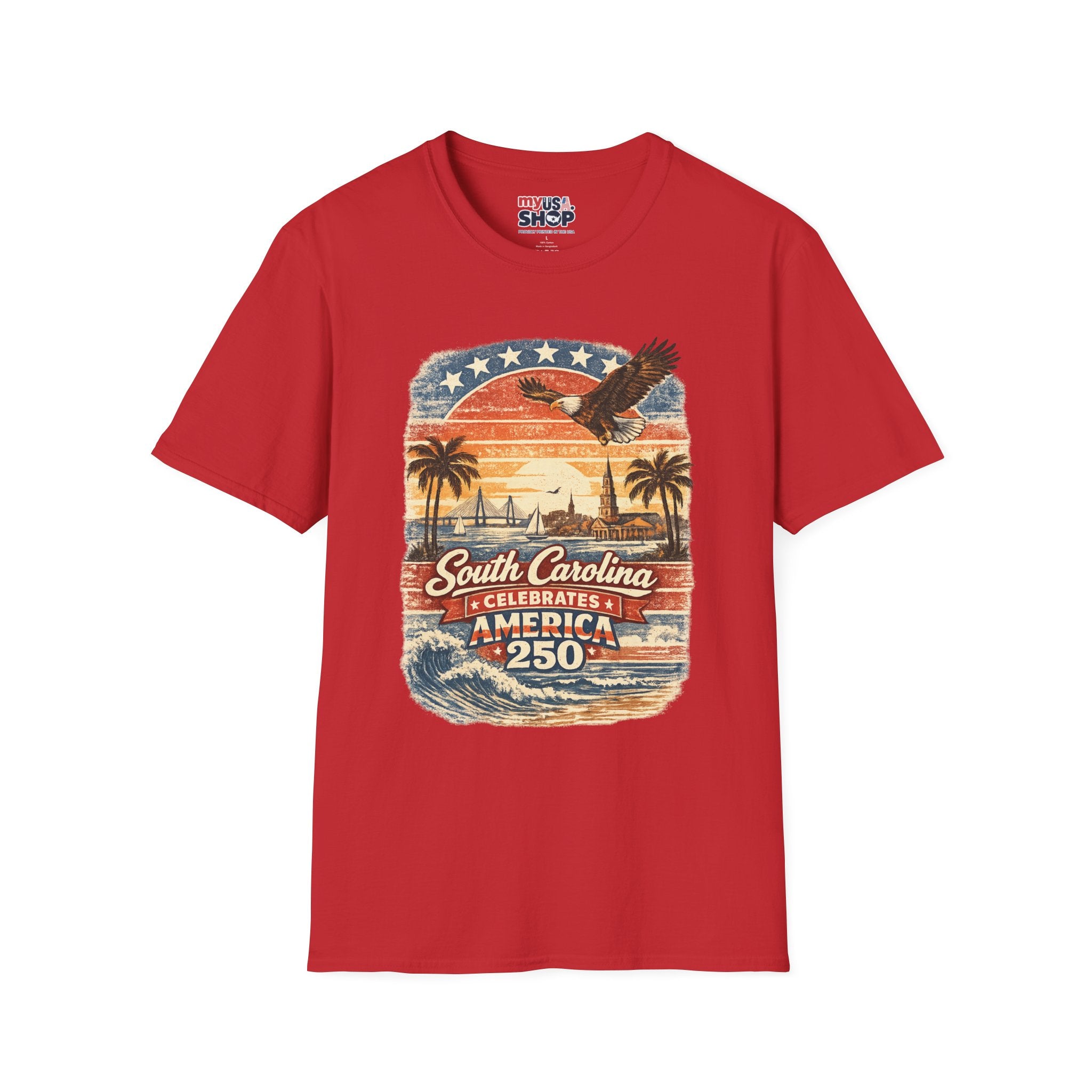 South Carolina Vintage Eagle T-Shirt — America Celebrates 250 Retro Tee