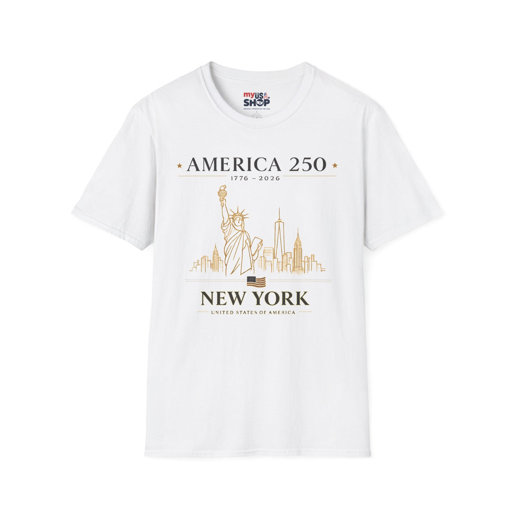 America 250 — USA Commemorative Tee (New York Statue of Liberty Design)