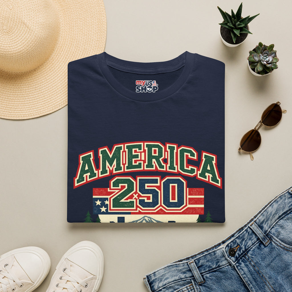 America 250 Shirt — Oregon Retro Collegiate Northwest Graphic Tee