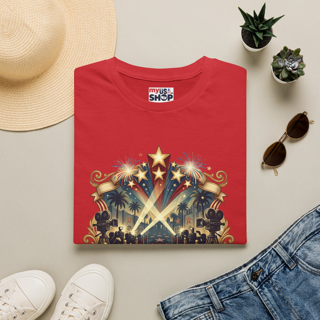 Stars of Freedom T‑Shirt — America 250 Patriotic Celebration Tee Pop Culture