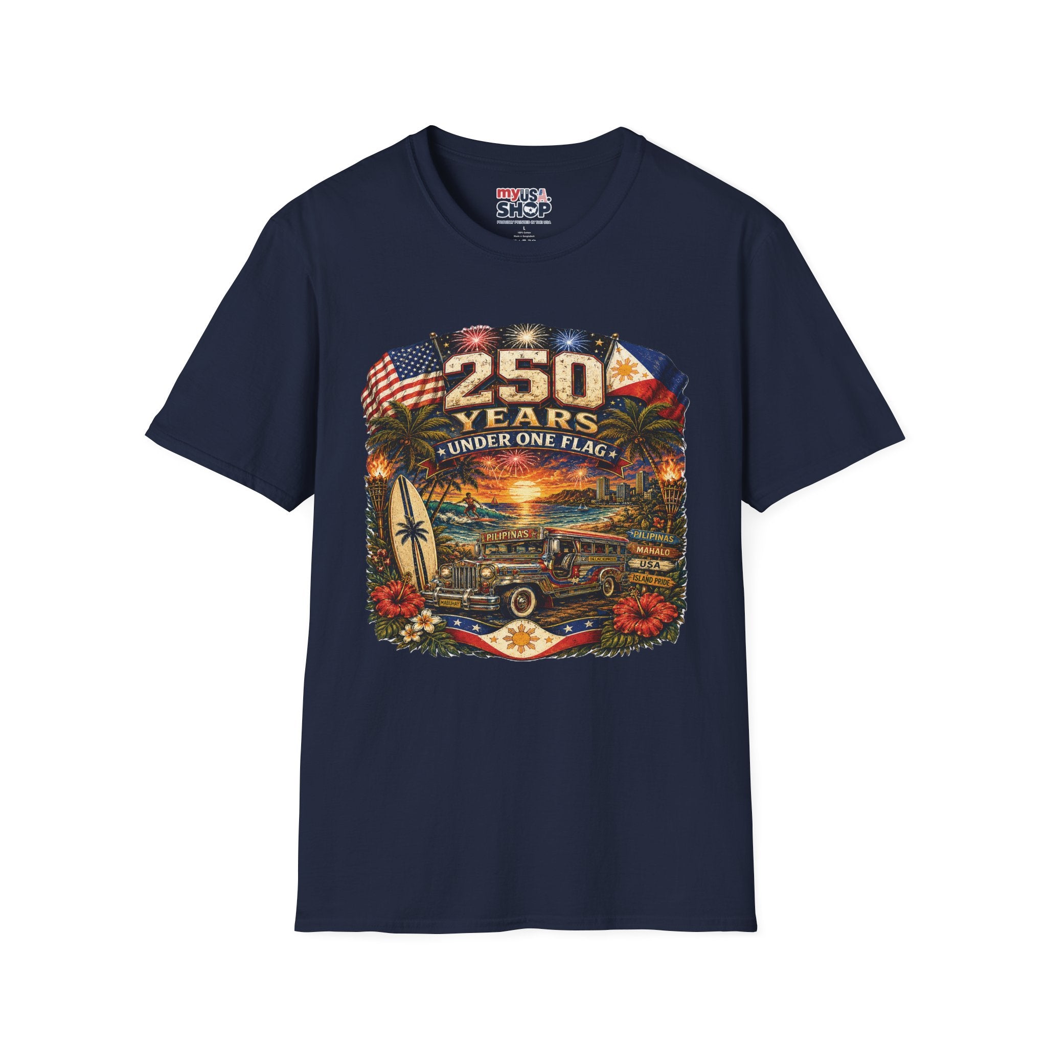 America 250 Years Under One Flag — USA & Philippines Patriotic