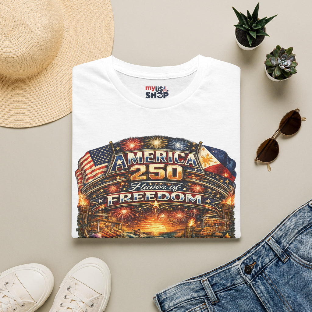 America 250  Filipino American Flavor of Freedom' — Patriotic 250th Anniversary
