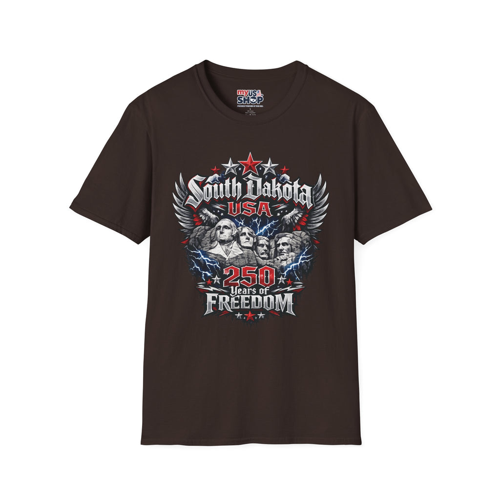America 250 South Dakota Shirt — Freedom Anniversary Patriotic Graphic Tee