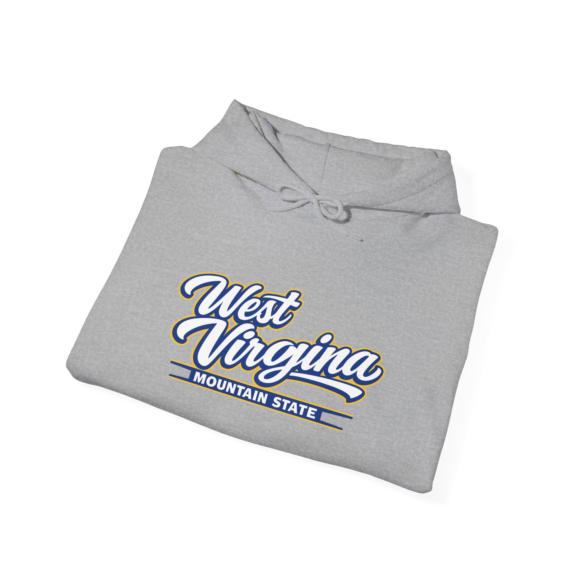 West Virginia Mountain State Heavy Blend Hooded Sweatshirt