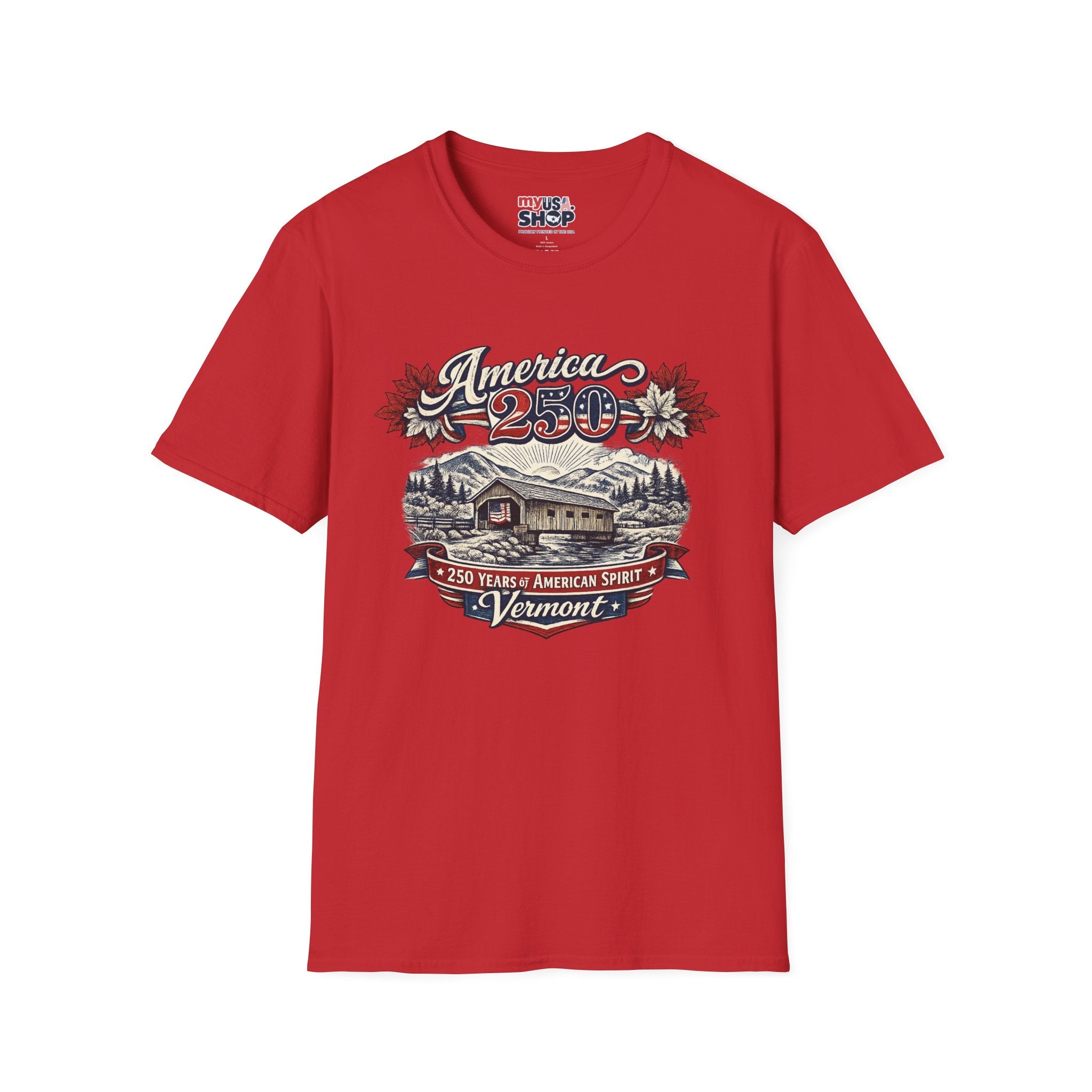 America 250 – Vermont 250 Years of American Spirit Vintage Tee Design