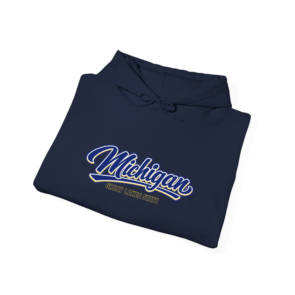 Michigan Great Lakes State Heavy Blend Hooded Sweatshirt