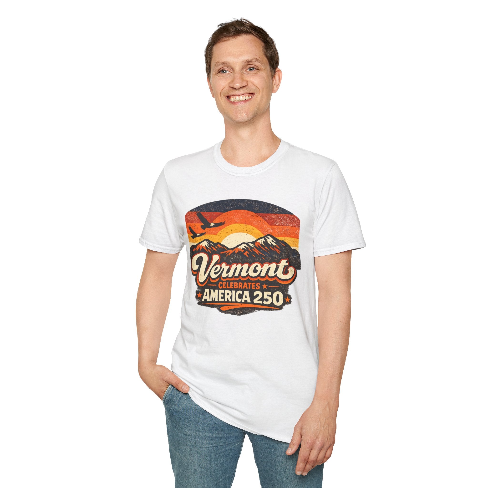 America 250 Vermont Sunset T-Shirt – Vintage Mountains