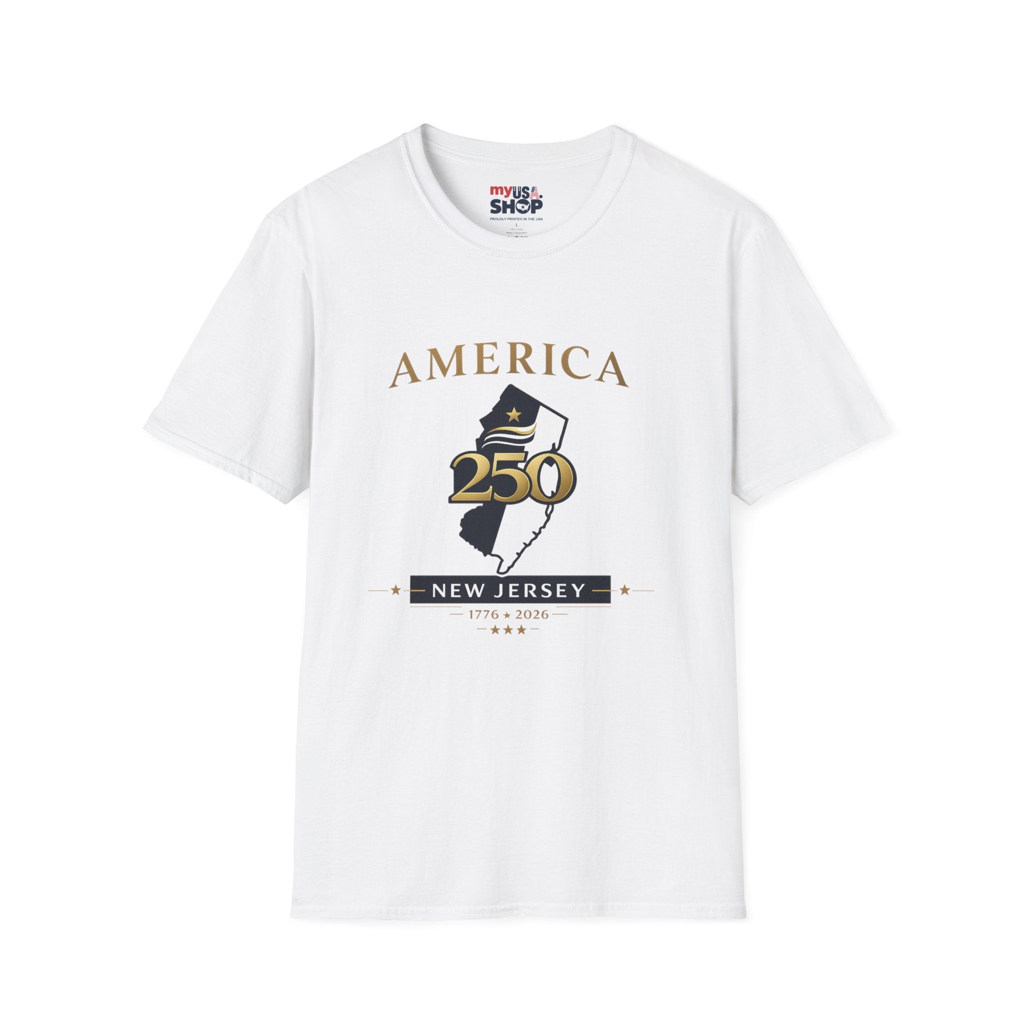 America 250 x New Jersey— Golden Map