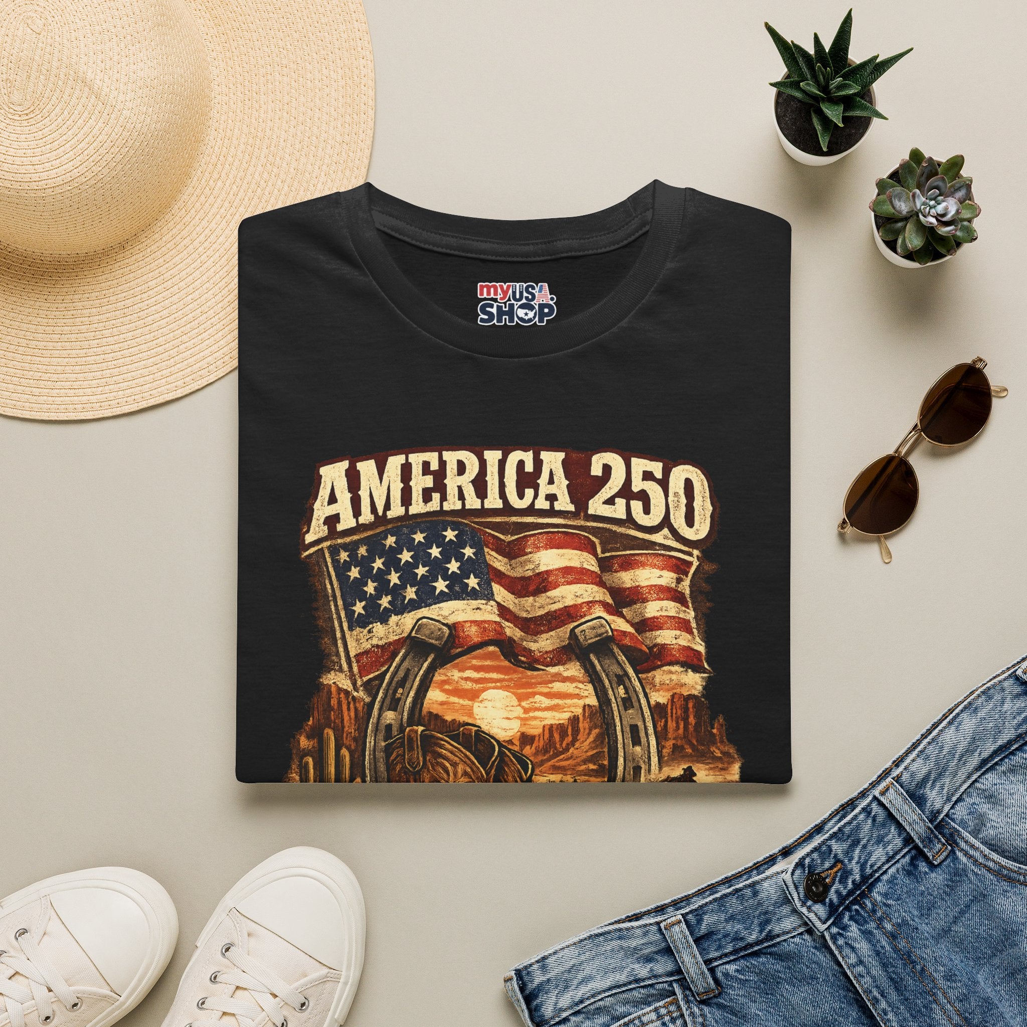 America 250 Utah T-Shirt — Freedom Frontier Western Graphic Tee