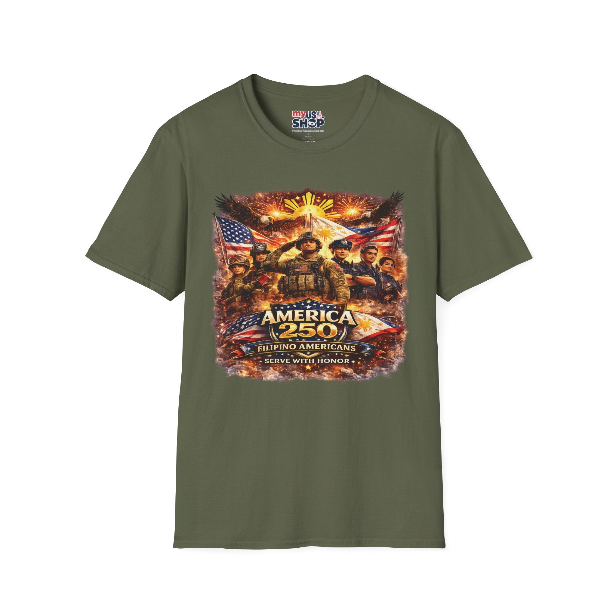 Patriotic Filipino America 250 Military Tribute