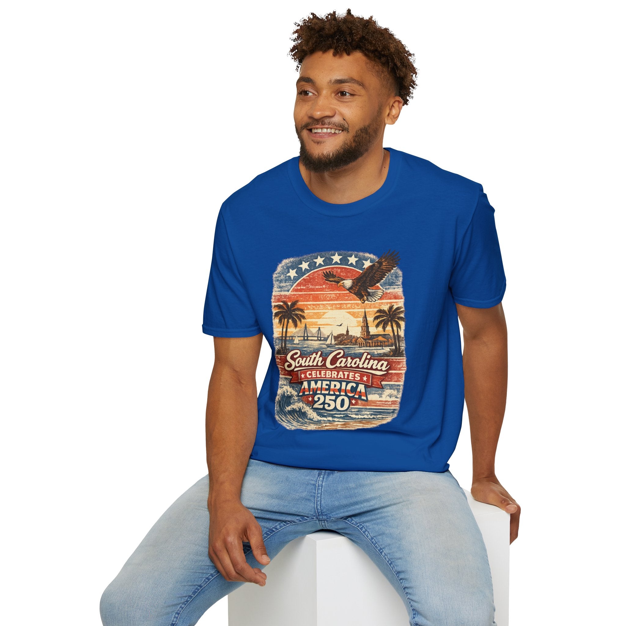 South Carolina Vintage Eagle T-Shirt — America Celebrates 250 Retro Tee