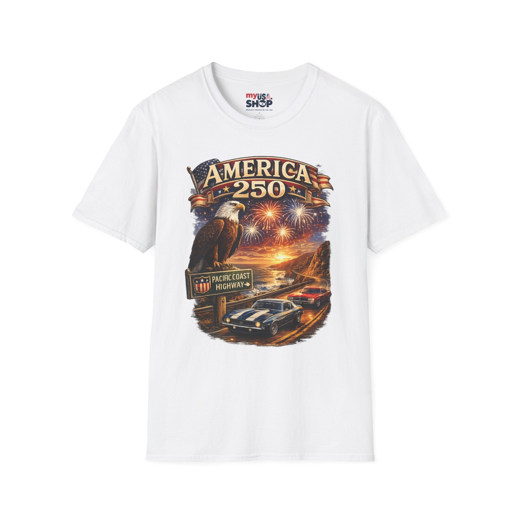 America 250 Eagle Fireworks T-Shirt