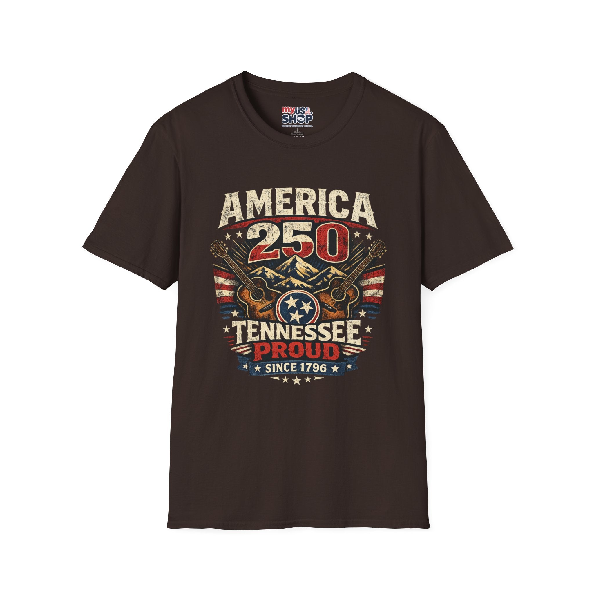 America 250 Tennessee T-Shirt — Tennessee Proud Since 1796 Graphic Tee