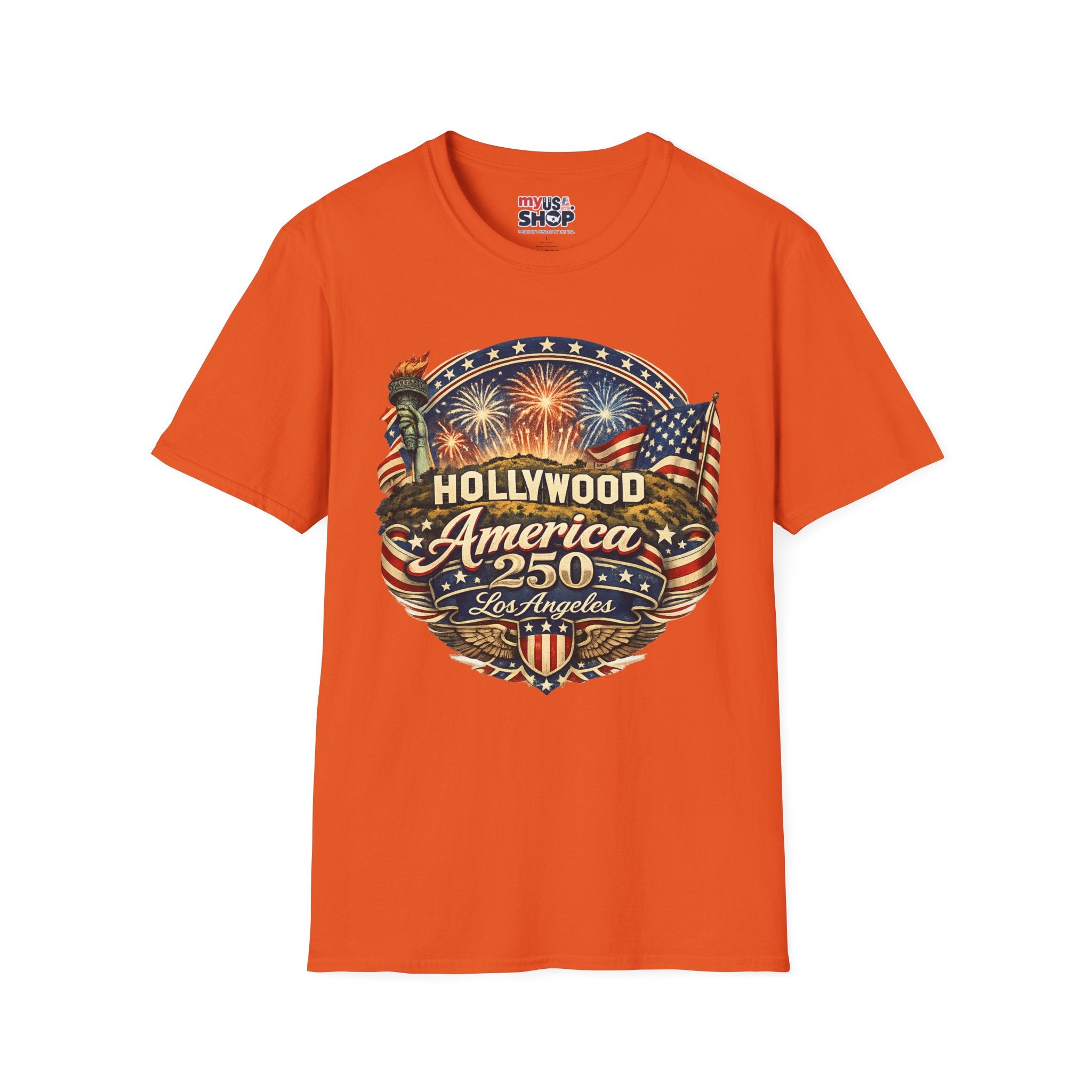 Los Angeles Hollywood Meets America 250 California Tee