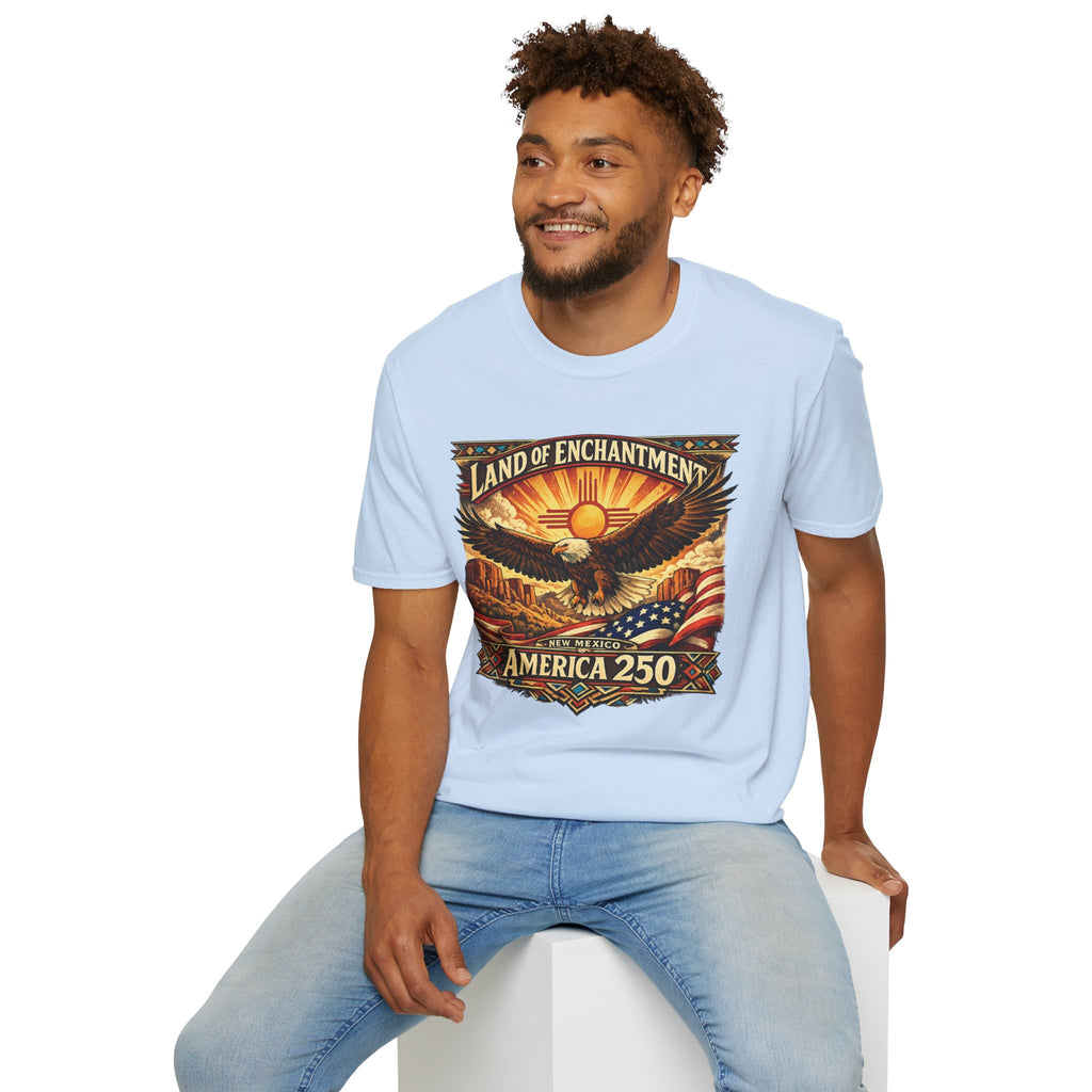 America 250 Land of Enchantment Eagle — New Mexico Patriotic Graphic Tee