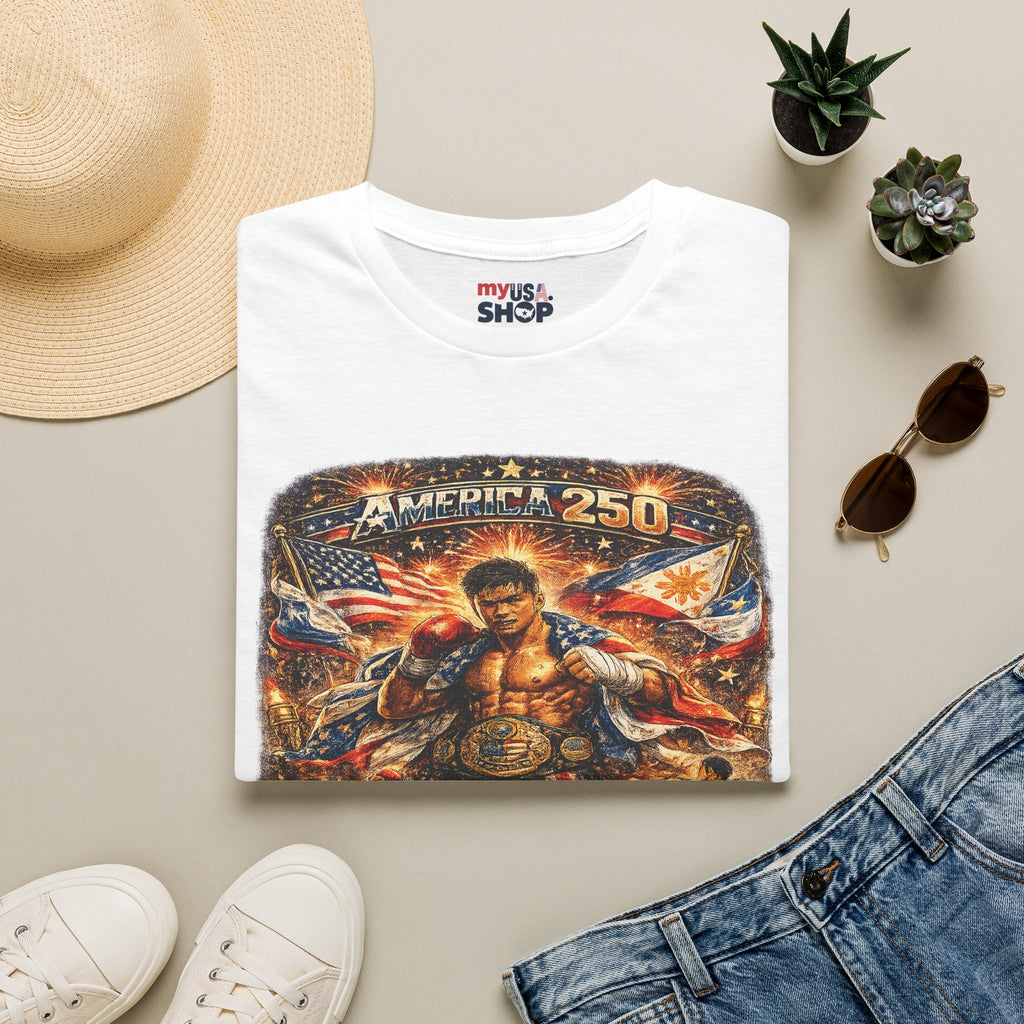 Filipino Pride 'Pinoy Heart' Graphic — America 250 Patriotic Design